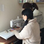 縫製作業中